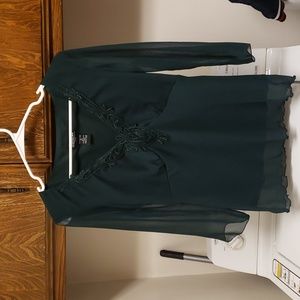 BIYAYCDA Green Blouse (M)
